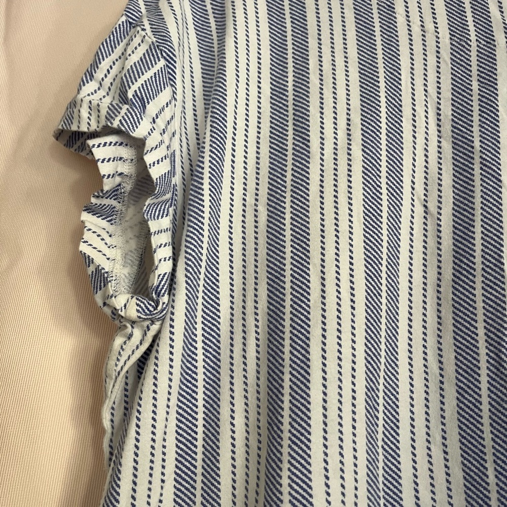 Striped Blue and White Maxi Dress - Picture 6 of 7